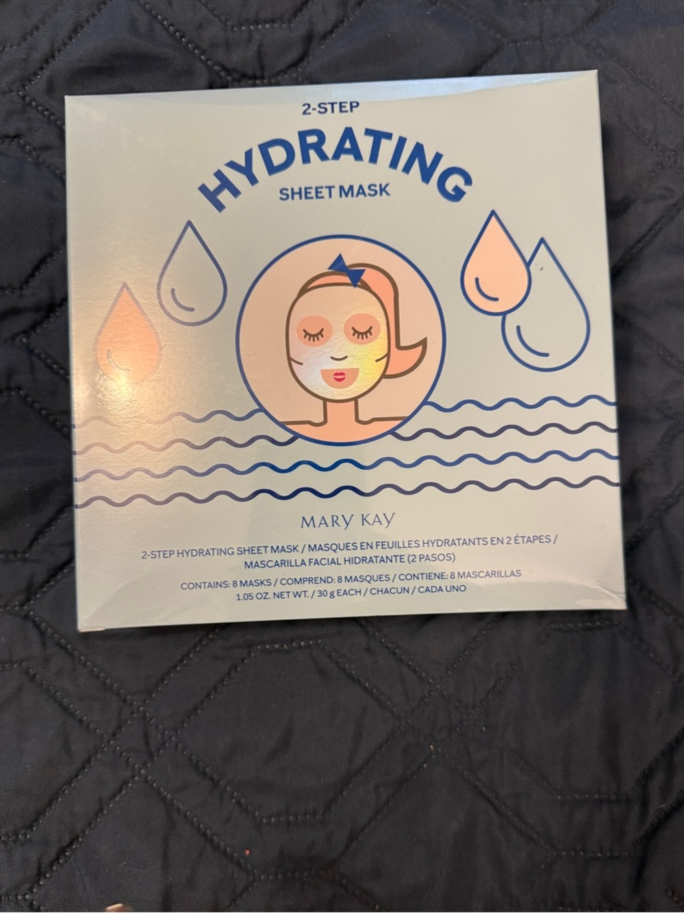 Mary Kay Hydrating Sheet Mask — Blue & Peach Packaging